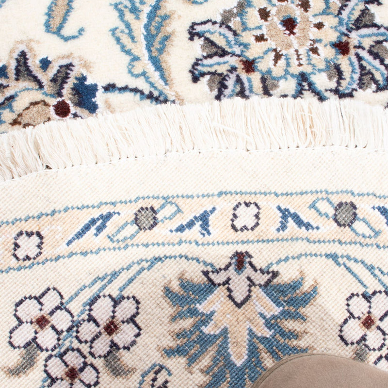 Persisk matta - Nain runt  - 150 x 150 cm - grädde