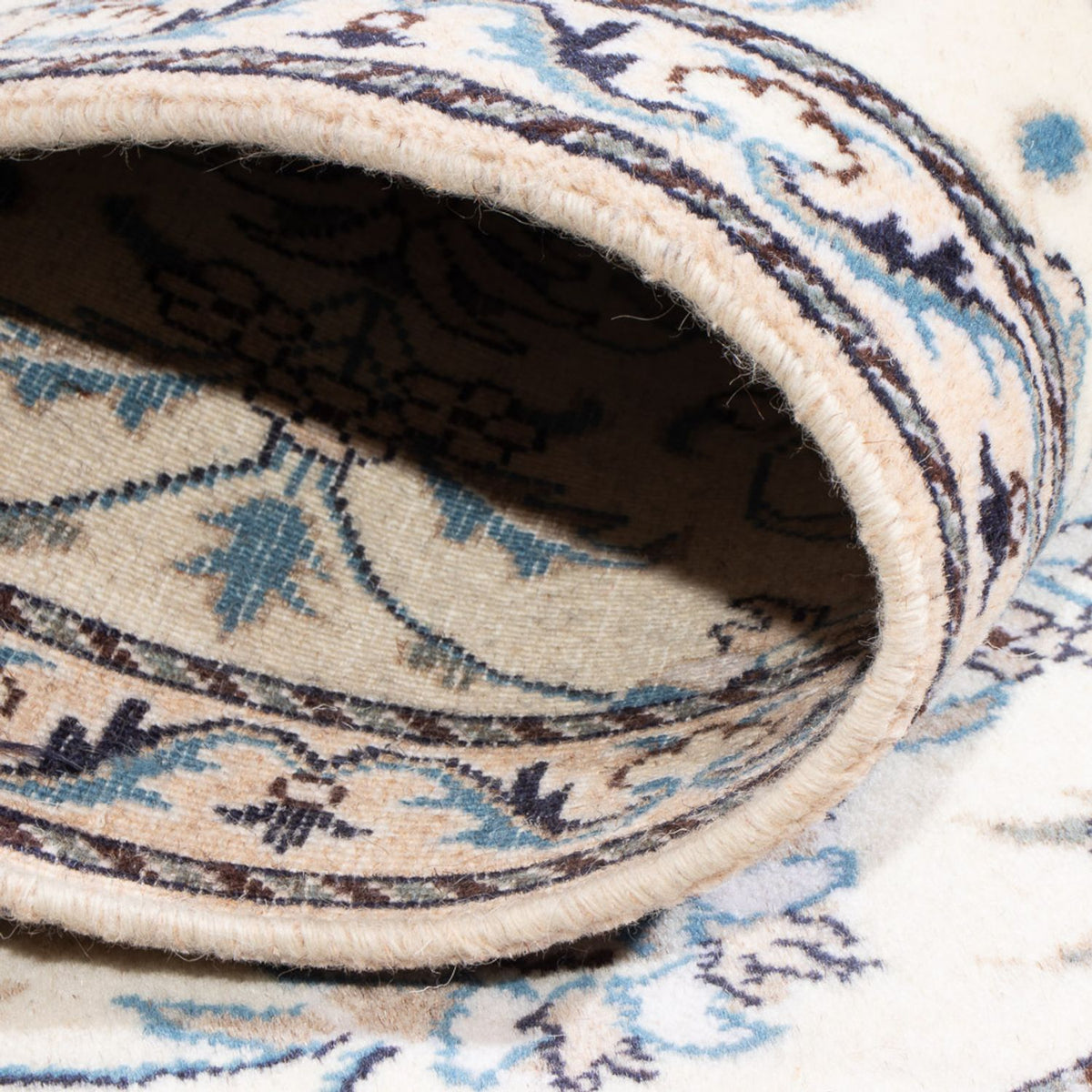 Persisk matta - Nain - 140 x 90 cm - silver