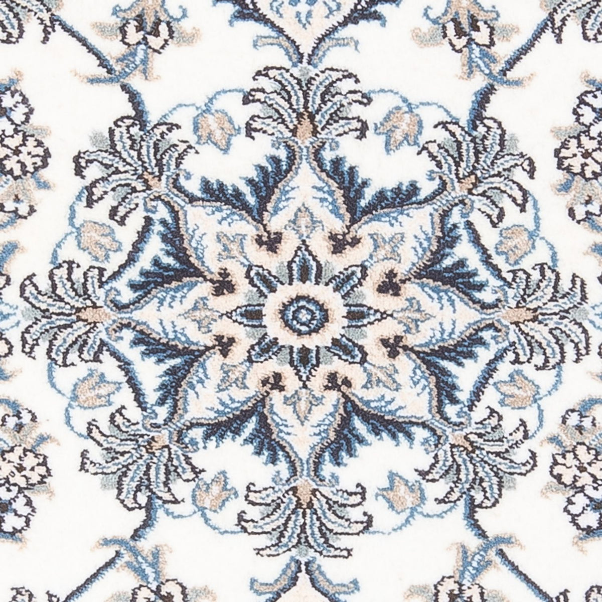 Persisk matta - Nain - 140 x 90 cm - silver