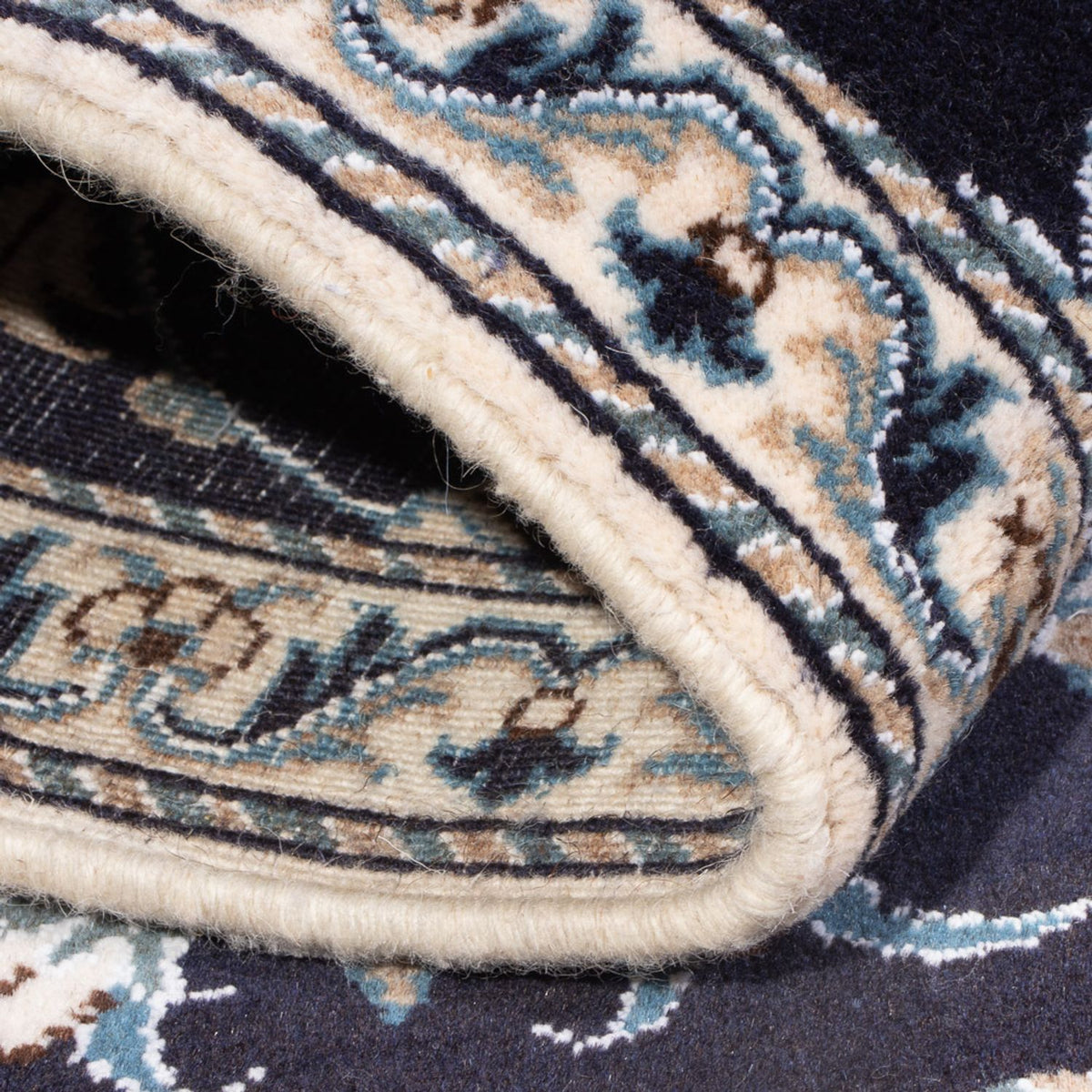 Persisk matta - Nain - 140 x 90 cm - mörkblå