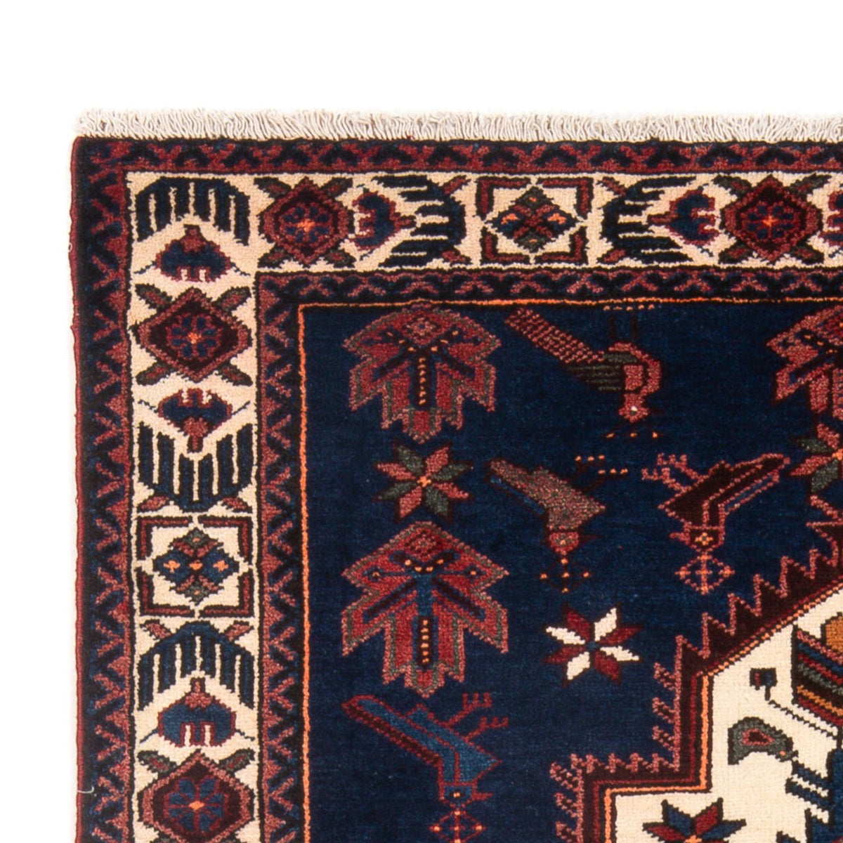 Persisk matta - Nomadic - 205 x 128 cm - mörkblå