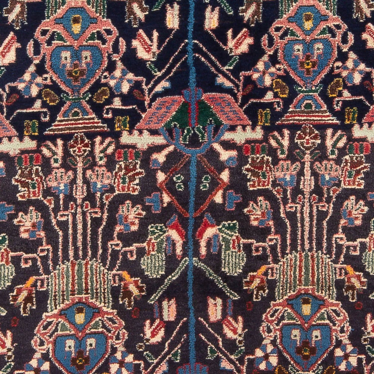 Persisk matta - Nomadic - 210 x 148 cm - mörkblå