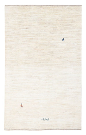 Gabbeh-matta - persisk - 163 x 110 cm - ljusgrå