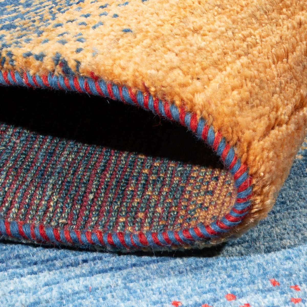 Gabbeh-matta - persisk - 185 x 126 cm - flerfärgad