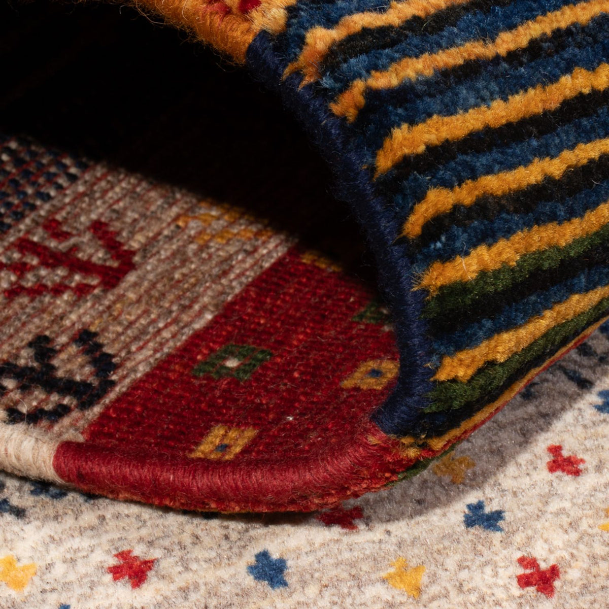 Gabbeh-matta - persisk - 177 x 123 cm - flerfärgad