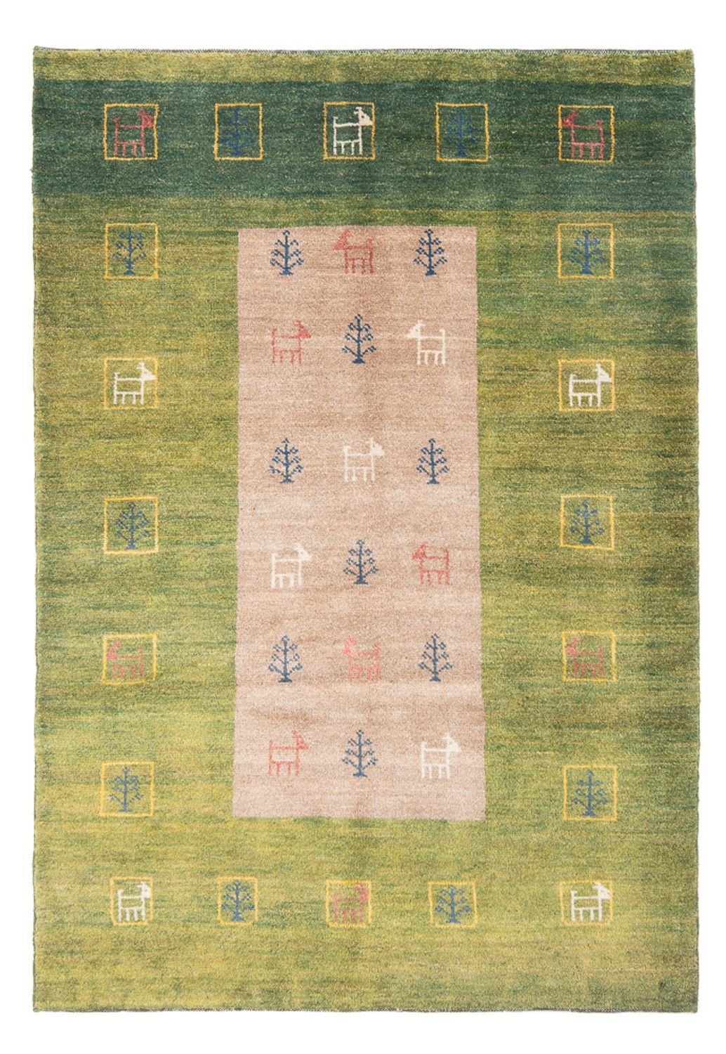 Gabbeh-matta - persisk - 190 x 119 cm - flerfärgad