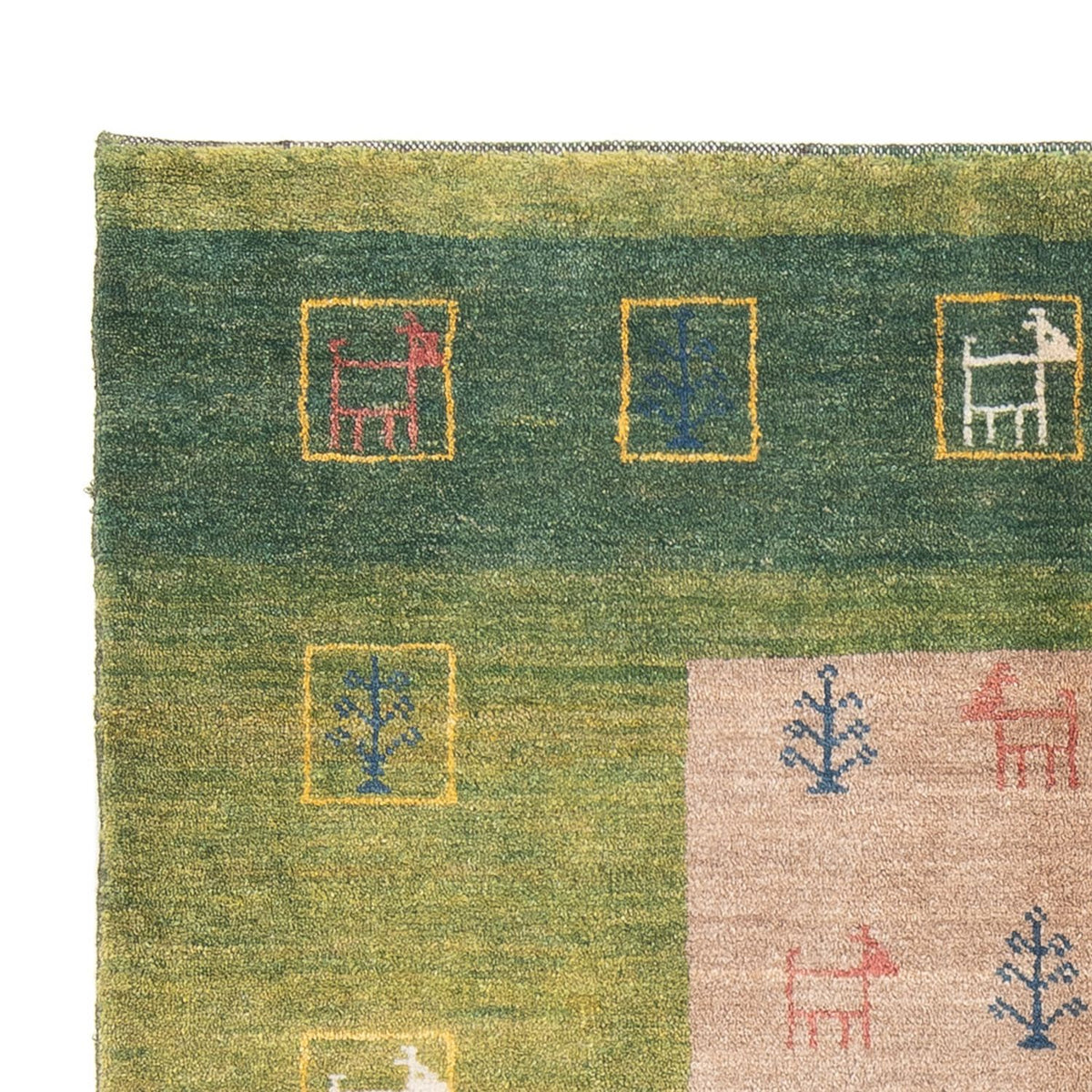 Gabbeh-matta - persisk - 190 x 119 cm - flerfärgad