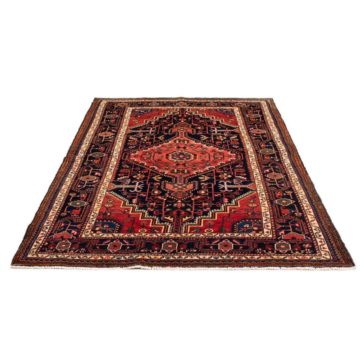 Persisk matta - Nomadic - 215 x 137 cm - mörkblå