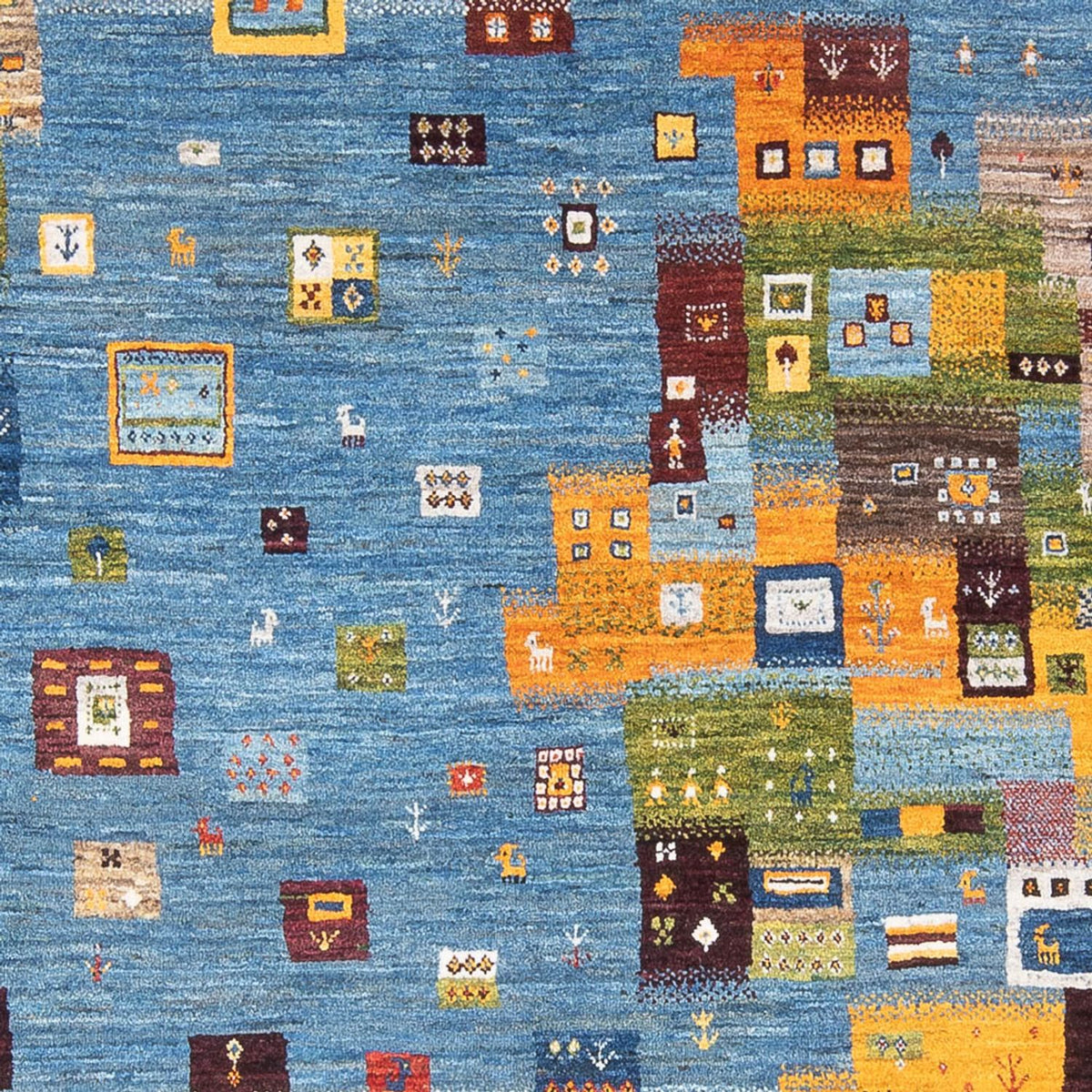 Gabbeh-matta - Loribaft Persian - 237 x 180 cm - flerfärgad