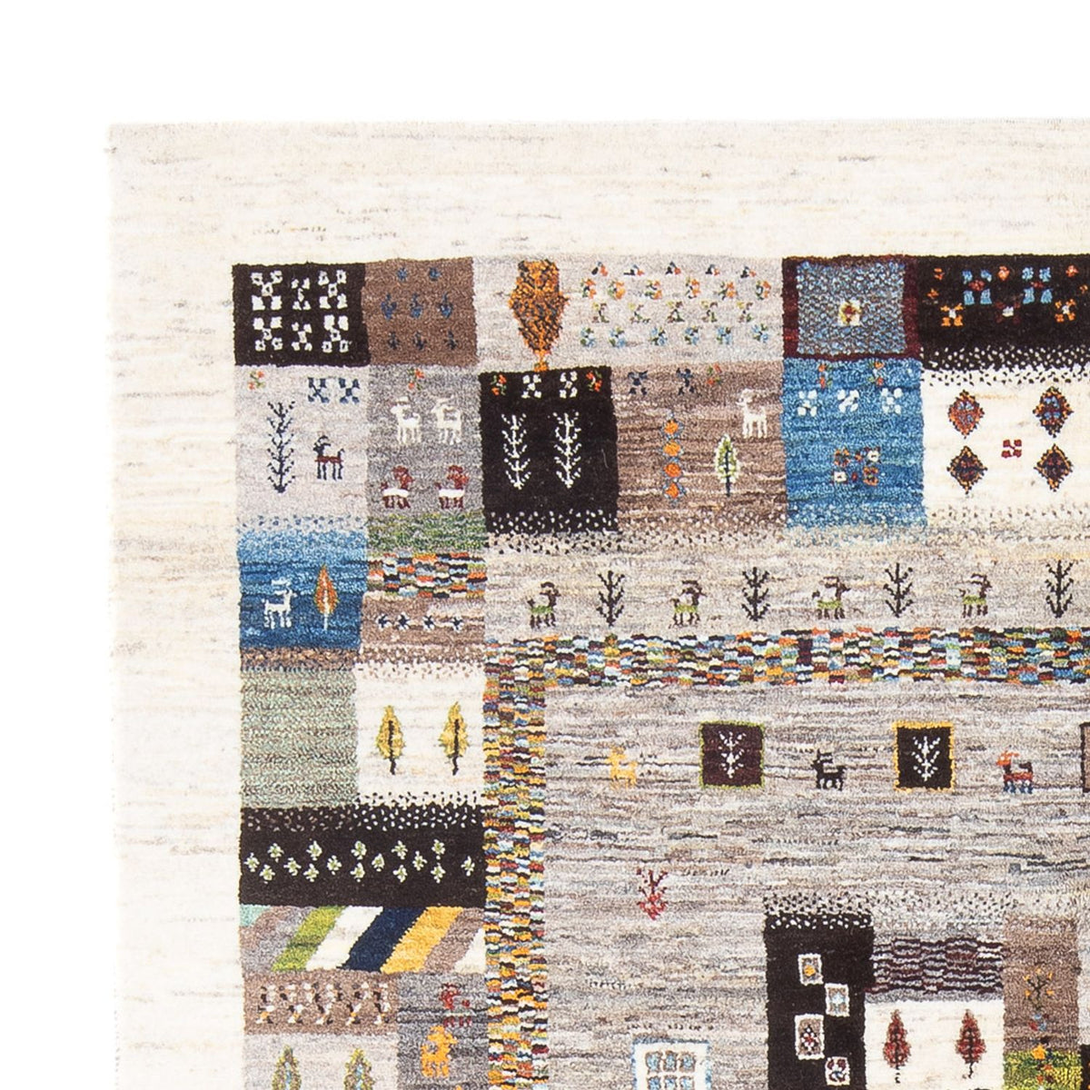 Gabbeh-matta - Loribaft Persian - 236 x 164 cm - flerfärgad