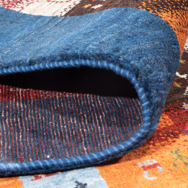 Gabbeh-matta - Loribaft Persian - 254 x 178 cm - flerfärgad