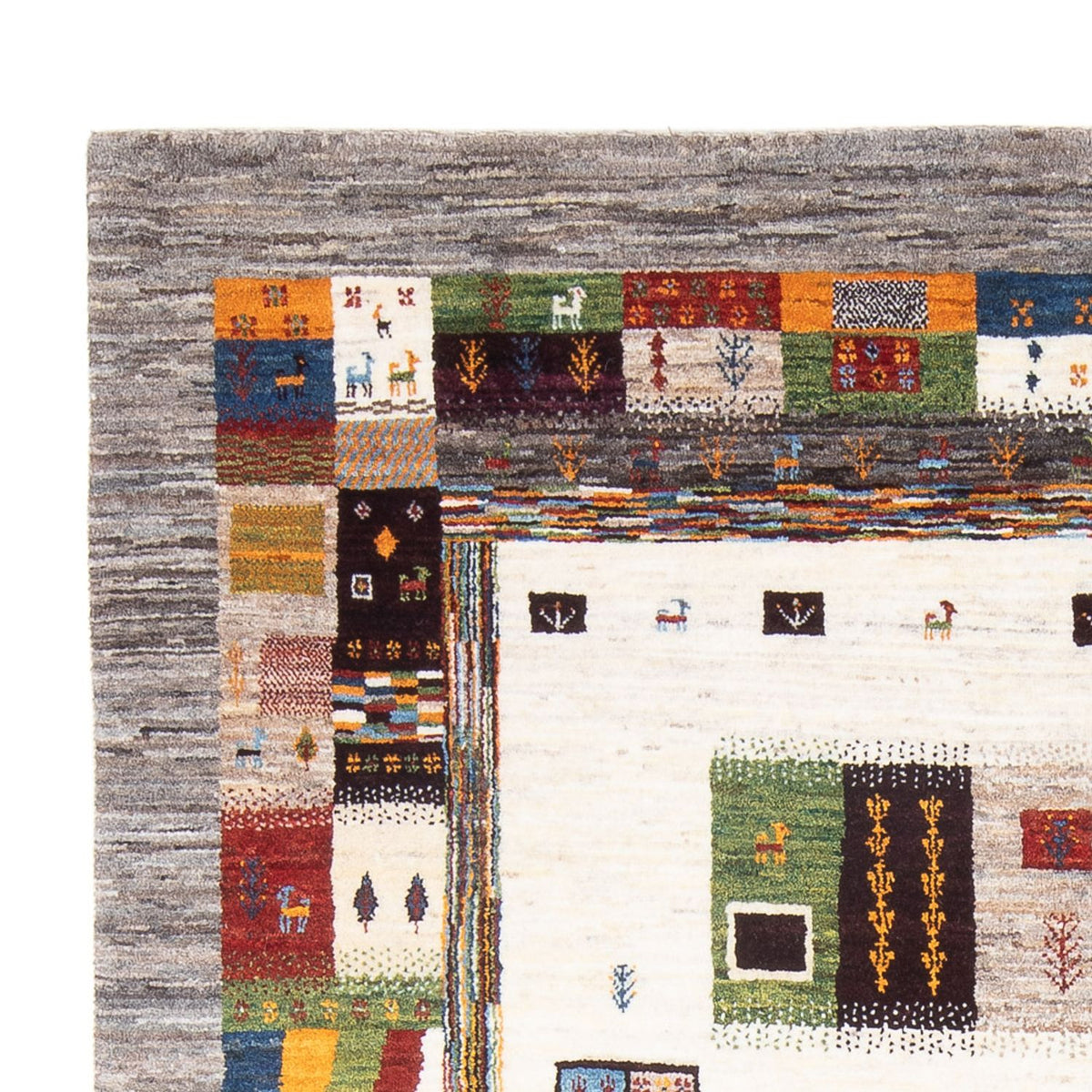 Gabbeh-matta - Loribaft Persian - 258 x 178 cm - flerfärgad