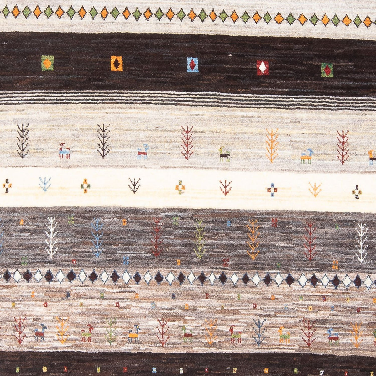 Gabbeh-matta - Loribaft Persian - 248 x 175 cm - flerfärgad