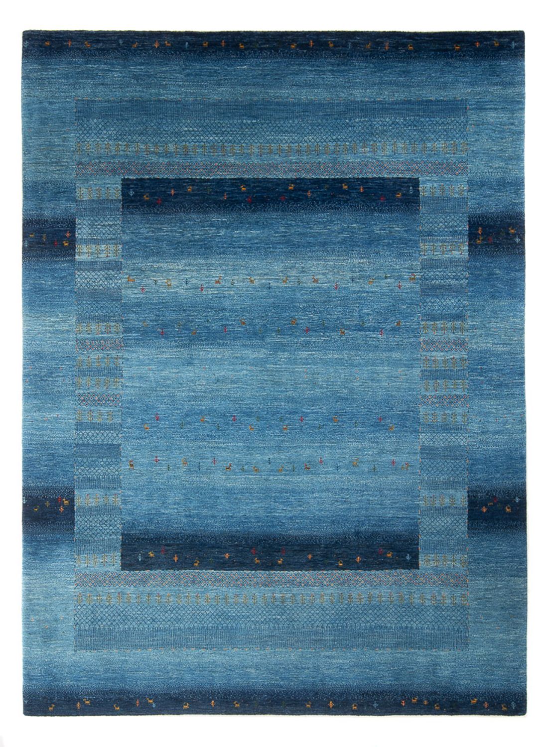 Gabbeh-matta - Loribaft Persian - 300 x 214 cm - havsblått