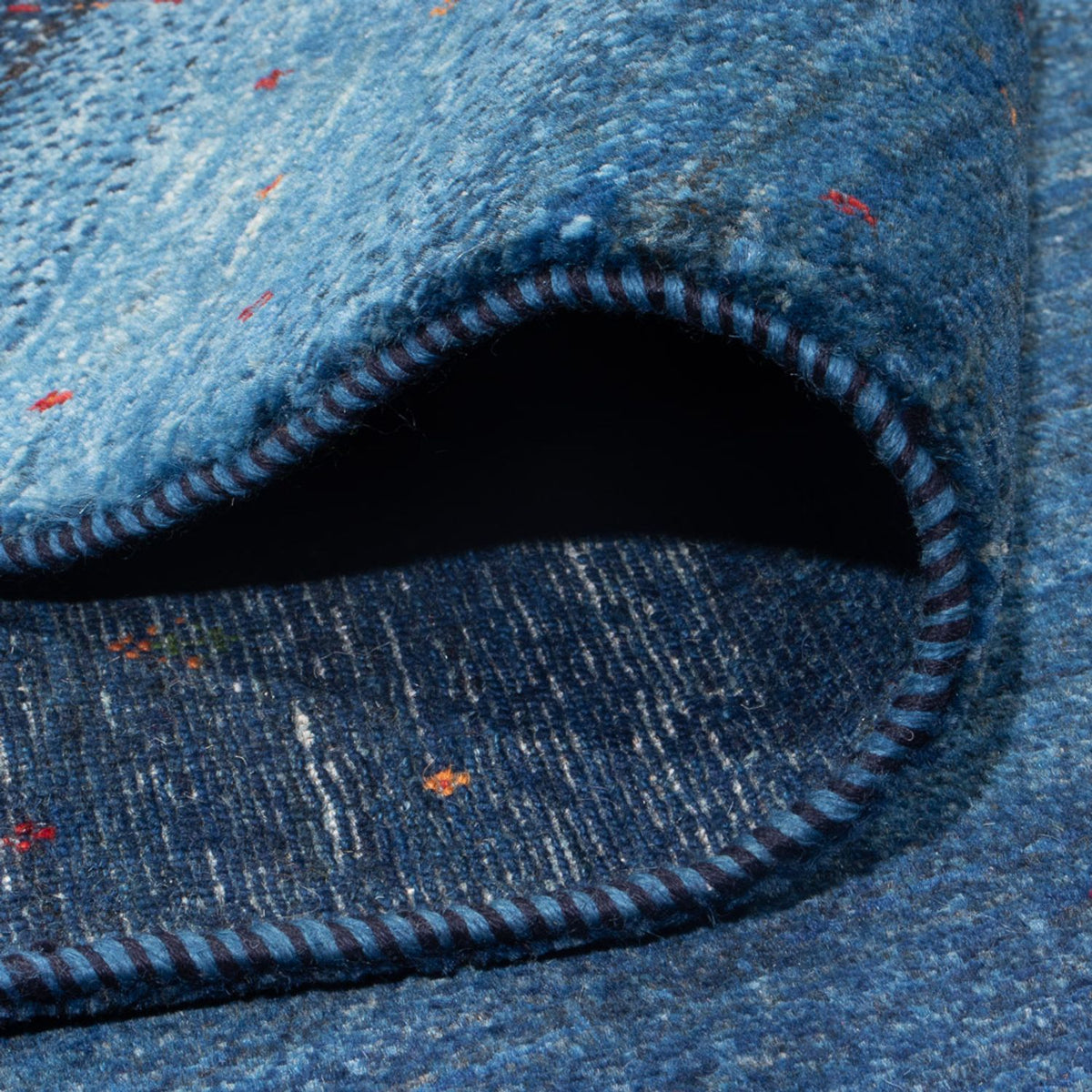 Gabbeh-matta - Loribaft Persian - 331 x 222 cm - havsblått