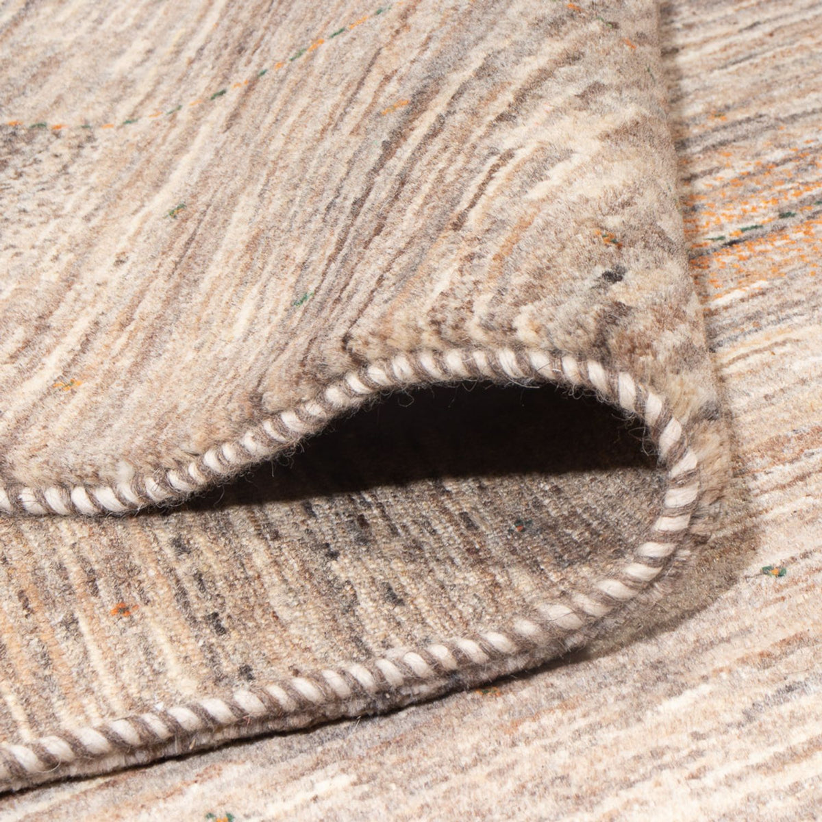 Gabbeh-matta - Loribaft Persian - 307 x 228 cm - mörk beige