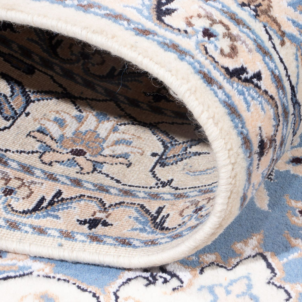 Persisk matta - Nain - Royal - 202 x 150 cm - ljusblå