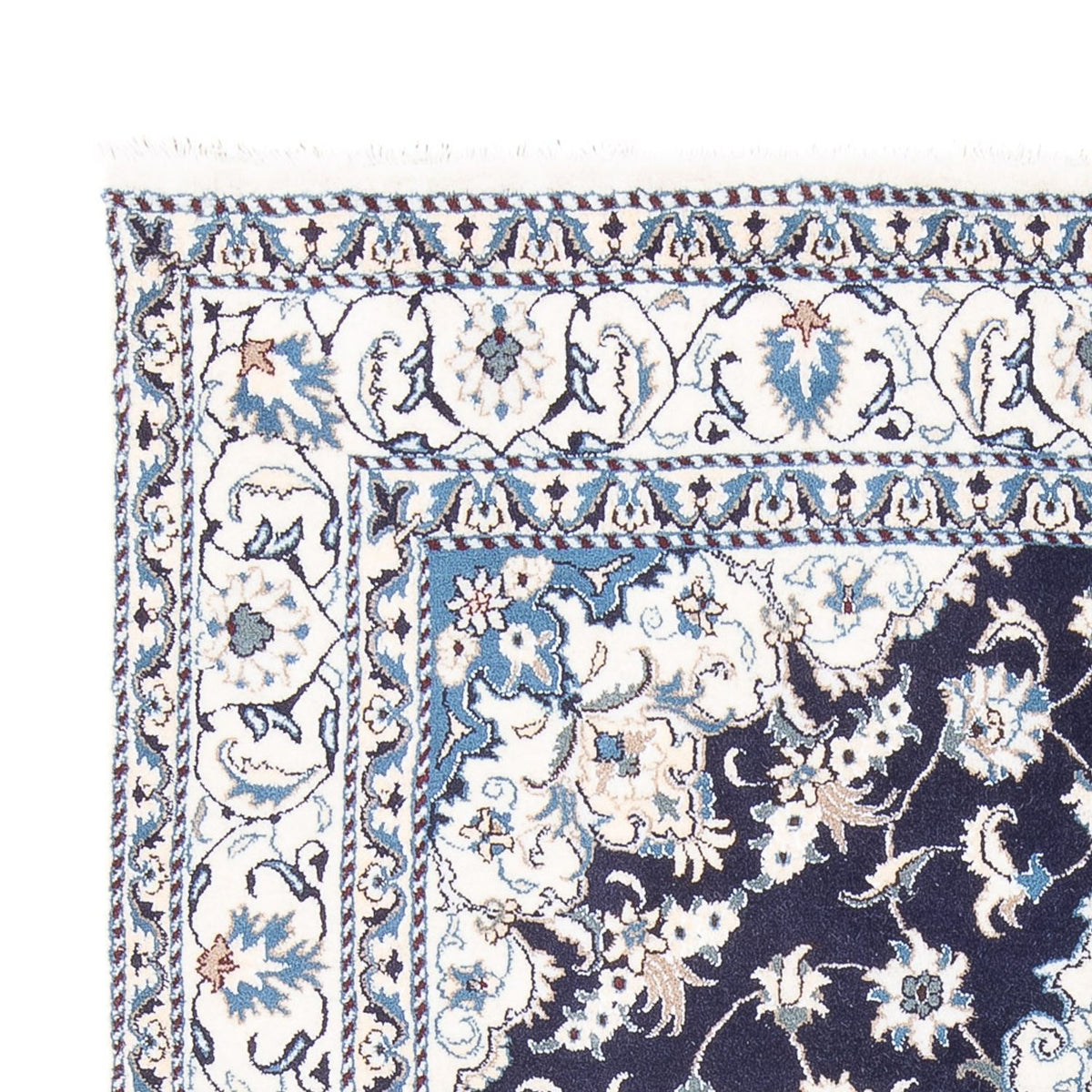 Persisk matta - Nain - 226 x 167 cm - mörkblå