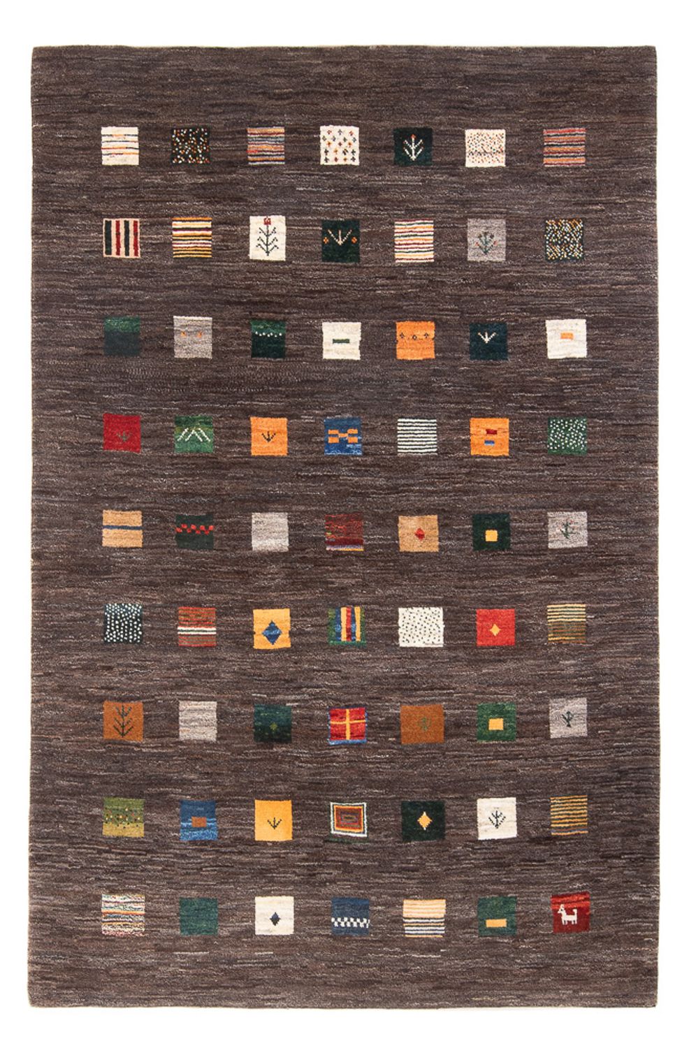 Gabbeh-matta - persisk - 252 x 175 cm - flerfärgad