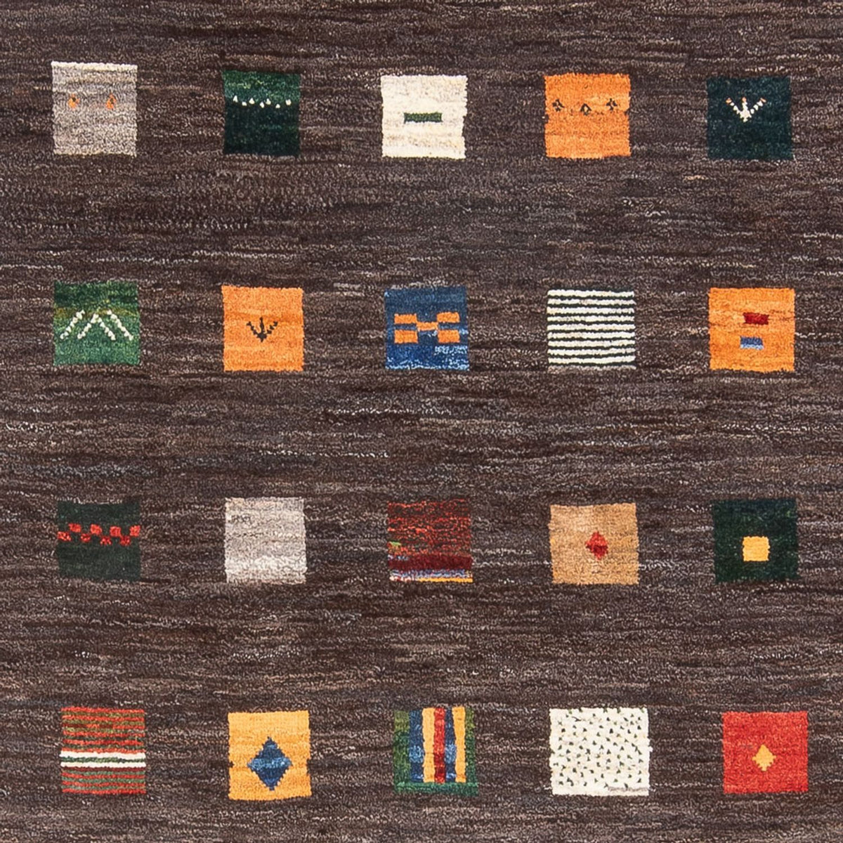 Gabbeh-matta - persisk - 252 x 175 cm - flerfärgad