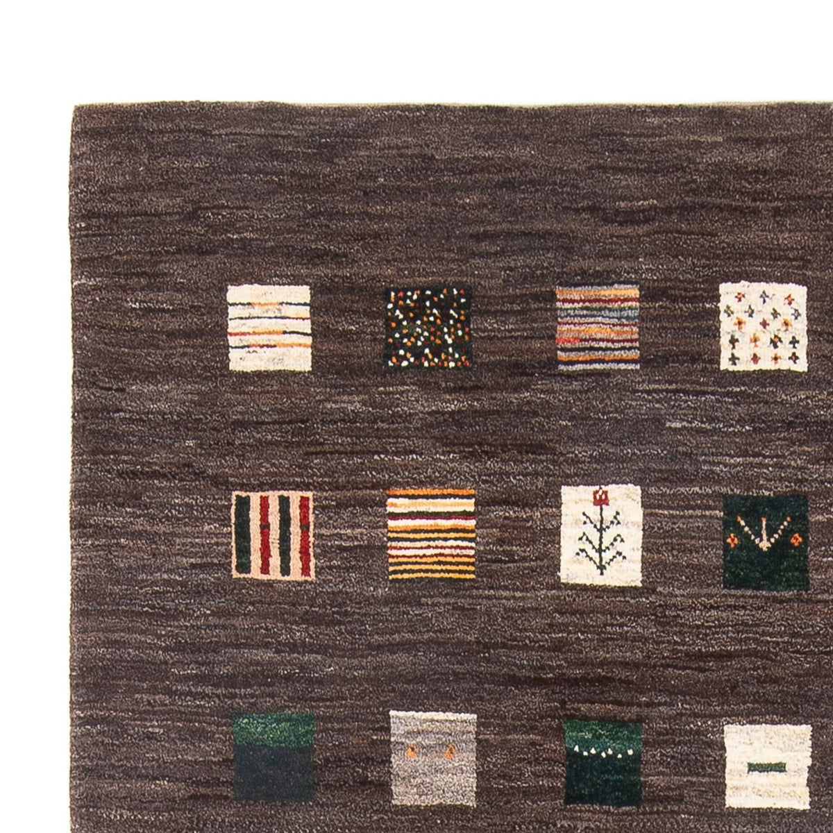 Gabbeh-matta - persisk - 252 x 175 cm - flerfärgad