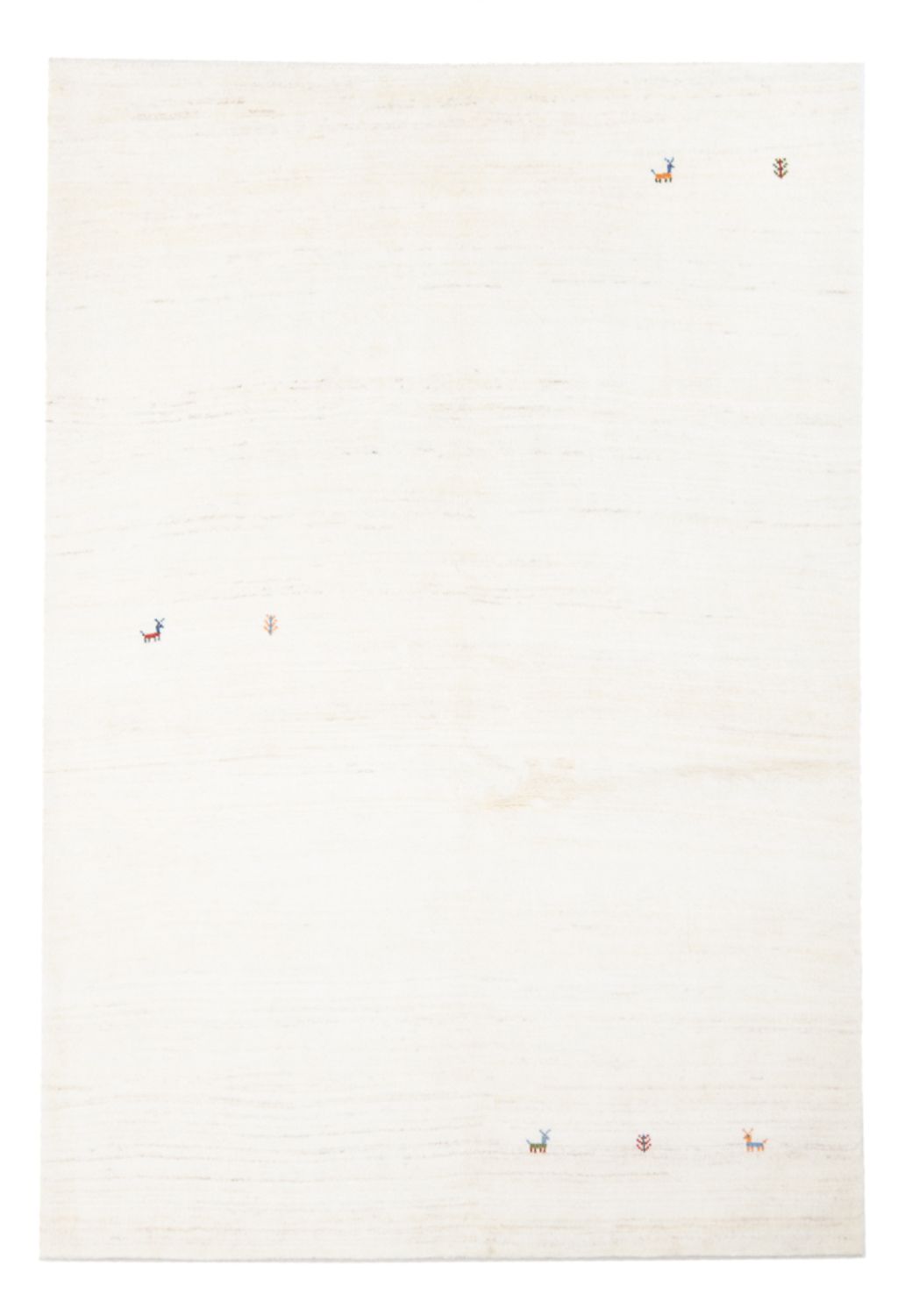 Gabbeh-matta - persisk - 205 x 150 cm - grädde