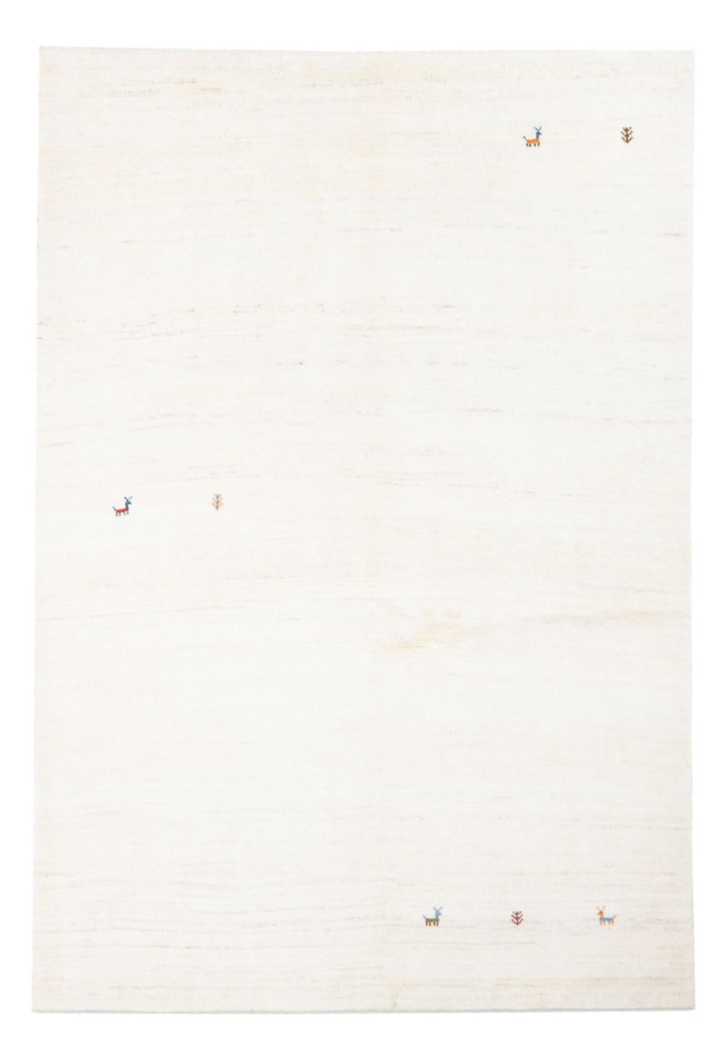 Gabbeh-matta - persisk - 205 x 150 cm - grädde