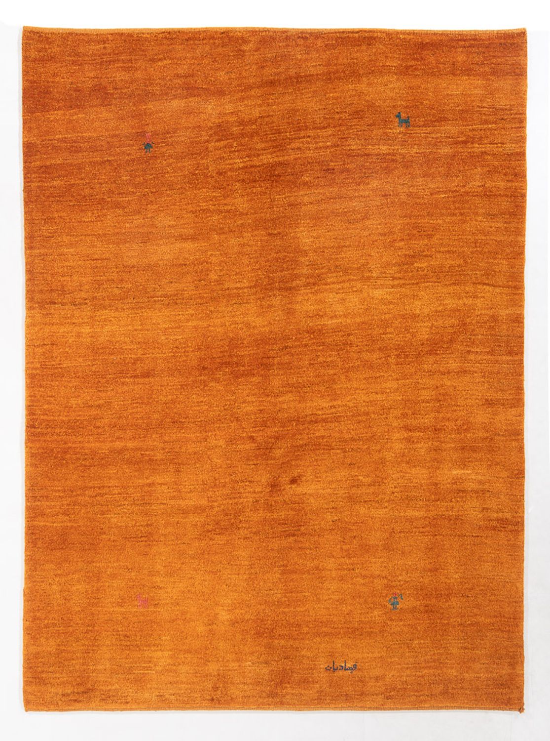Gabbeh-matta - persisk - 195 x 156 cm - orange