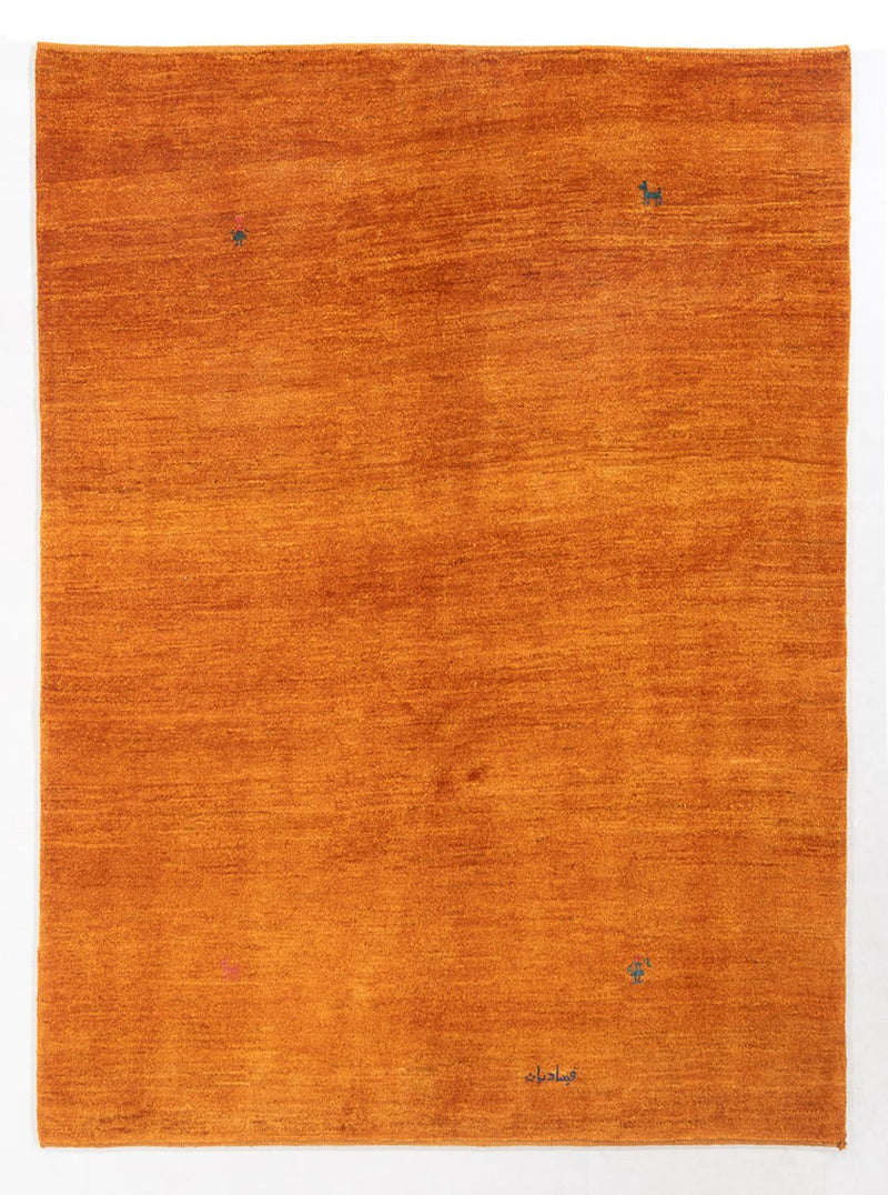 Gabbeh-matta - persisk - 195 x 156 cm - orange