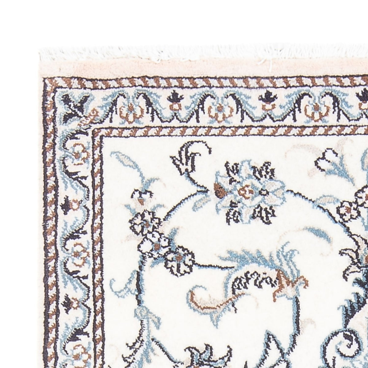 Persisk matta - Nain - 132 x 87 cm - grädde