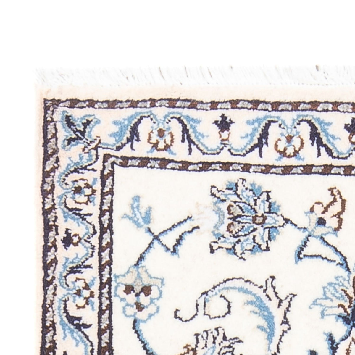 Persisk matta - Nain - 132 x 70 cm - grädde