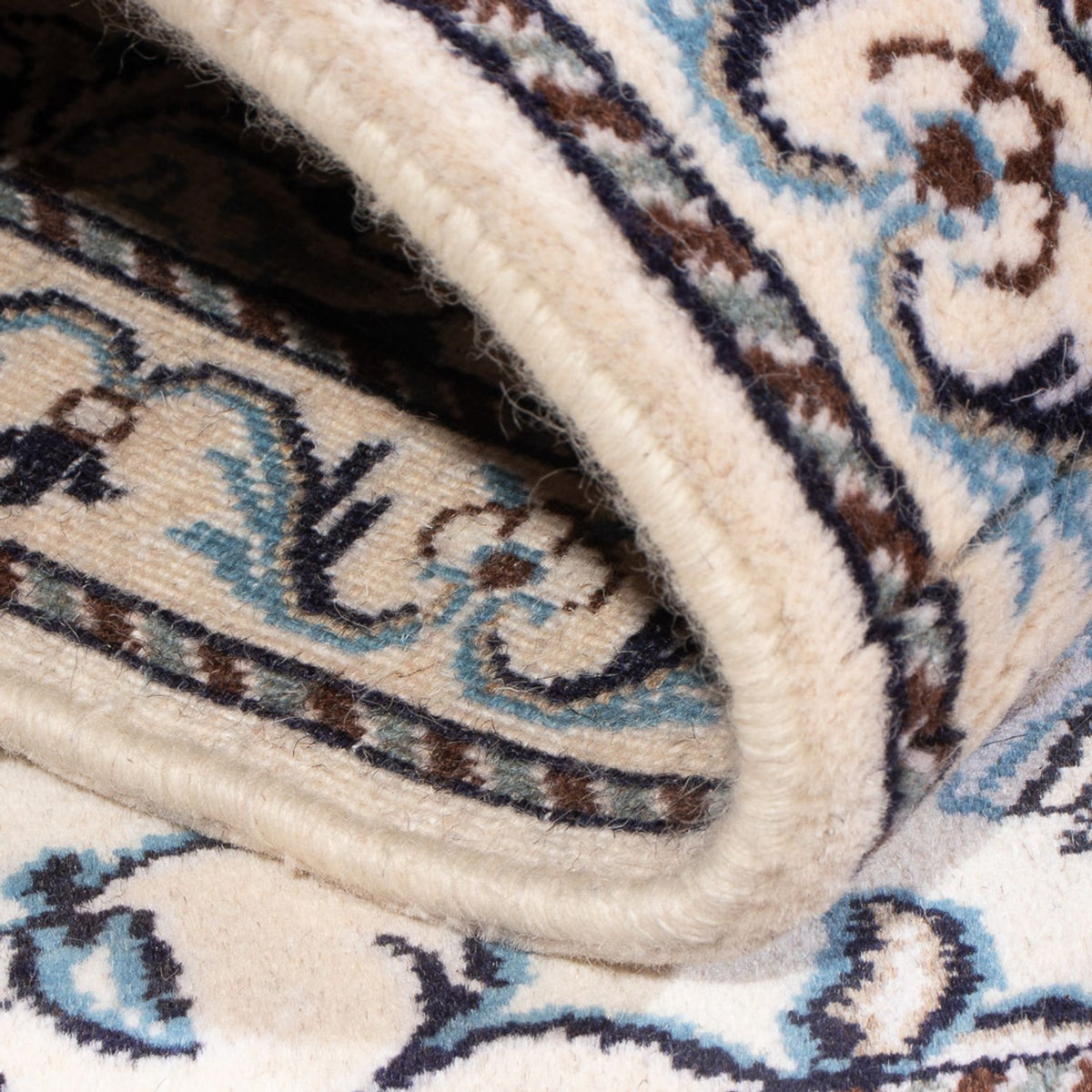 Persisk matta - Nain - 140 x 90 cm - grädde