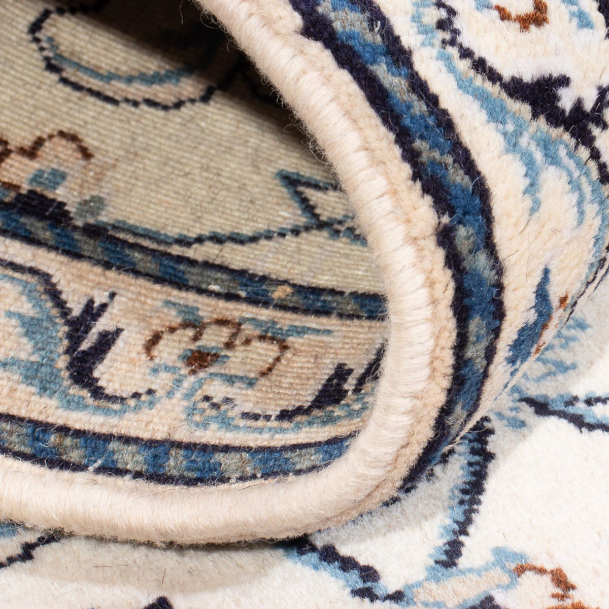 Persisk matta - Nain - 137 x 70 cm - grädde