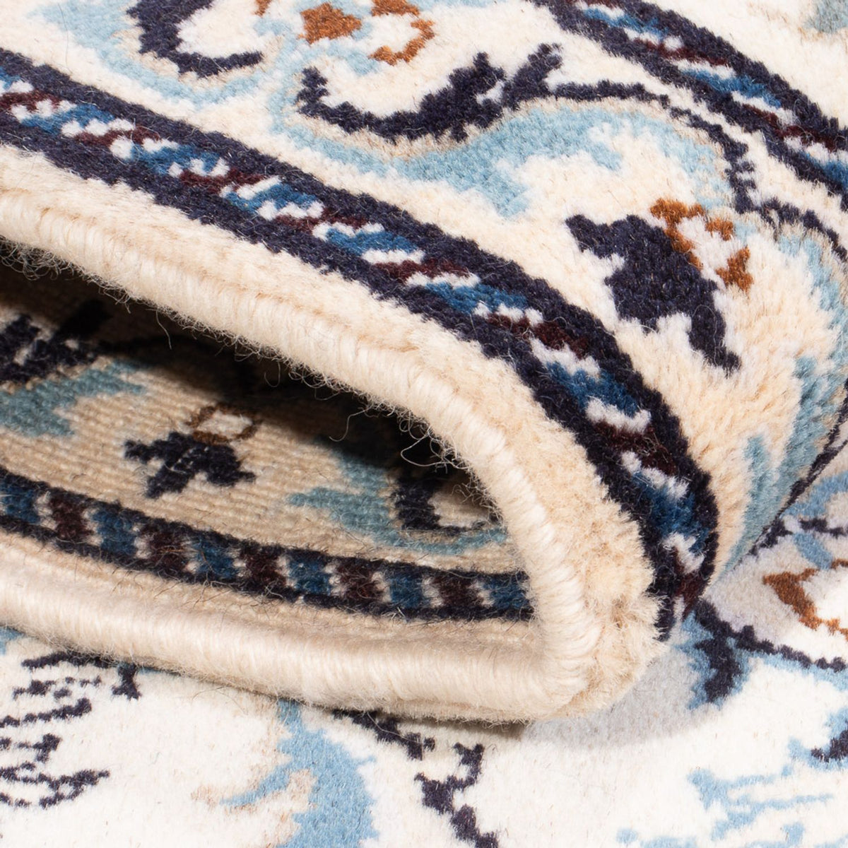 Persisk matta - Nain - 130 x 74 cm - grädde