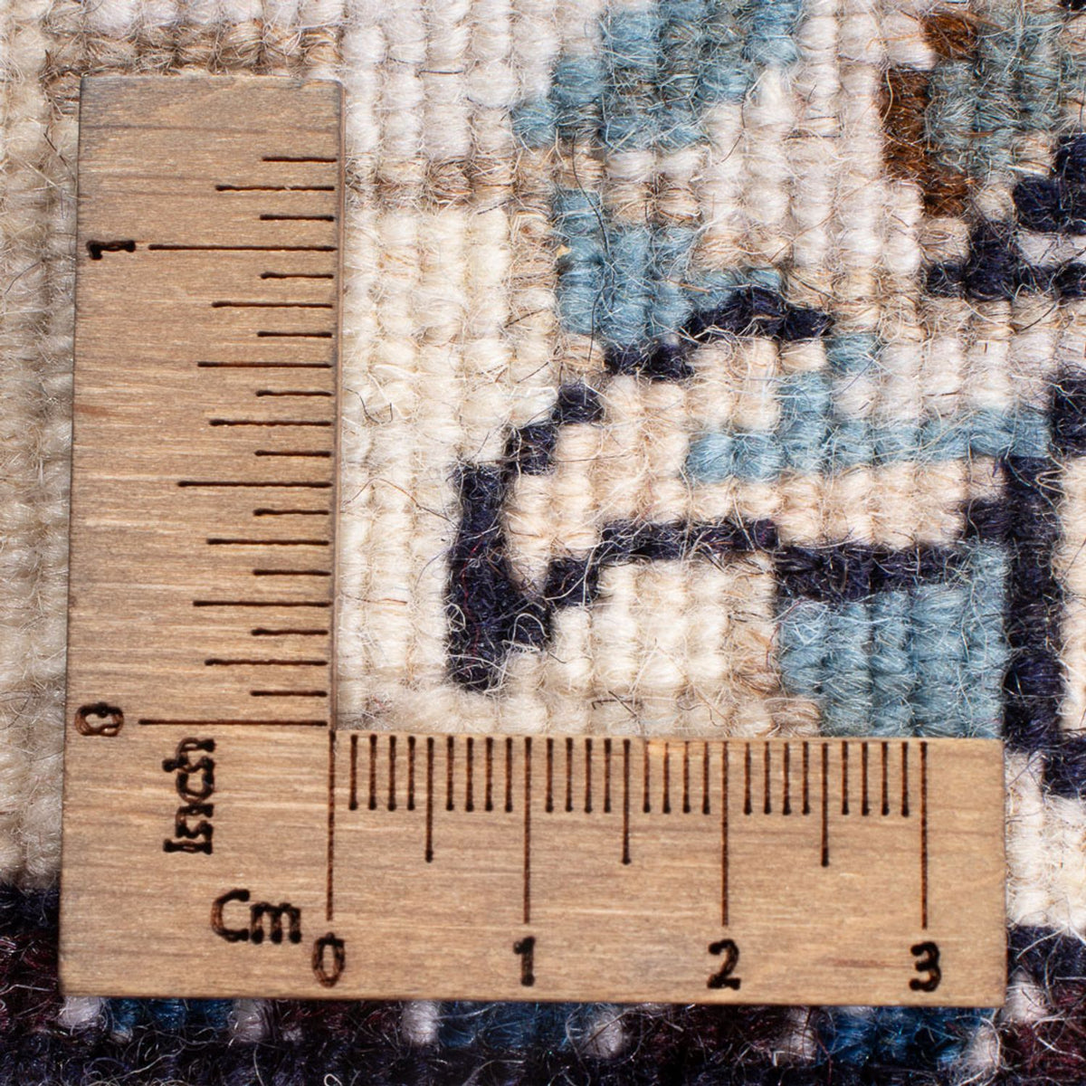 Persisk matta - Nain - 130 x 74 cm - grädde