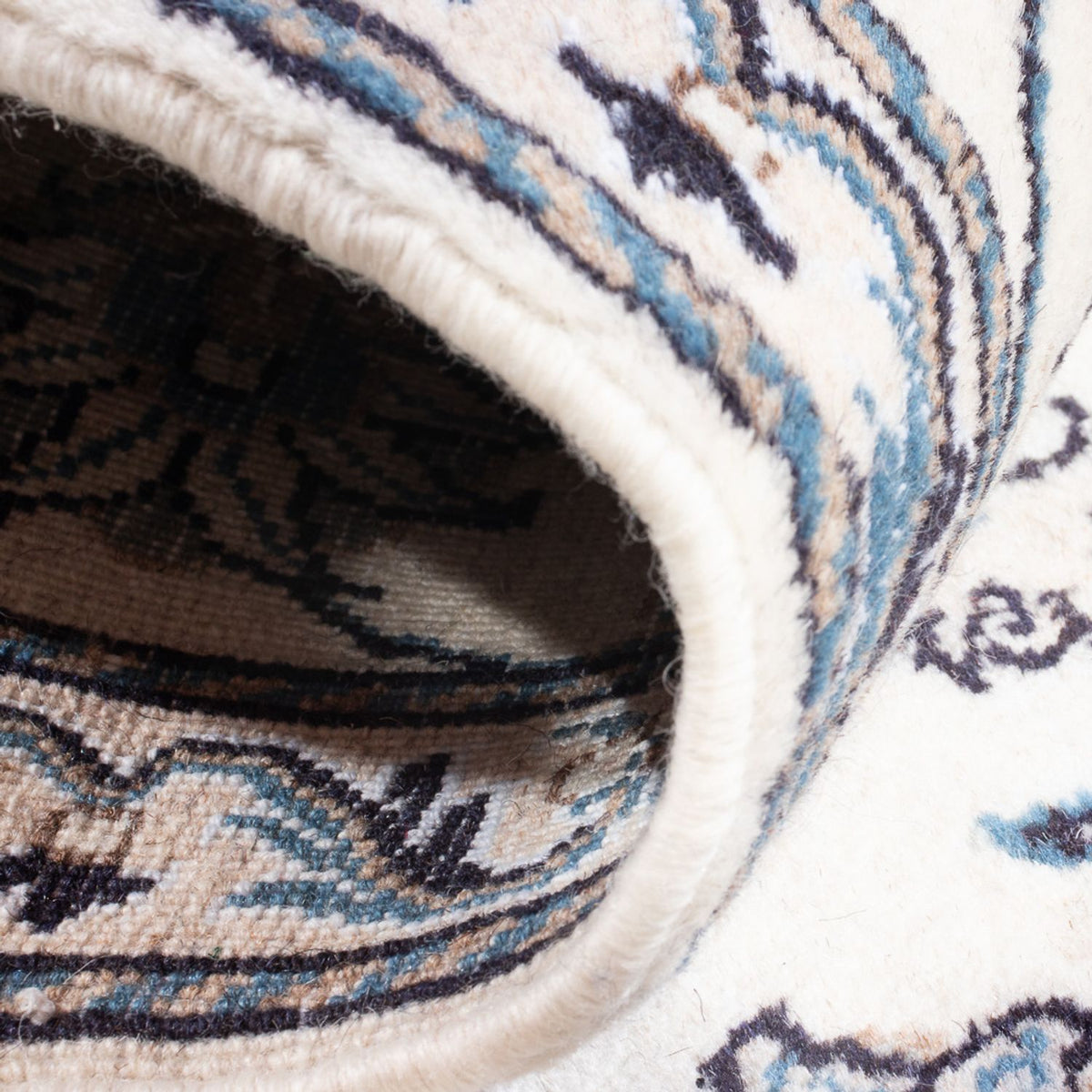 Persisk matta - Nain - 141 x 67 cm - grädde