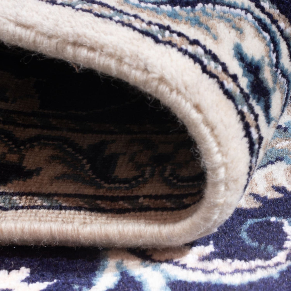 Persisk matta - Nain - 141 x 70 cm - mörkblå