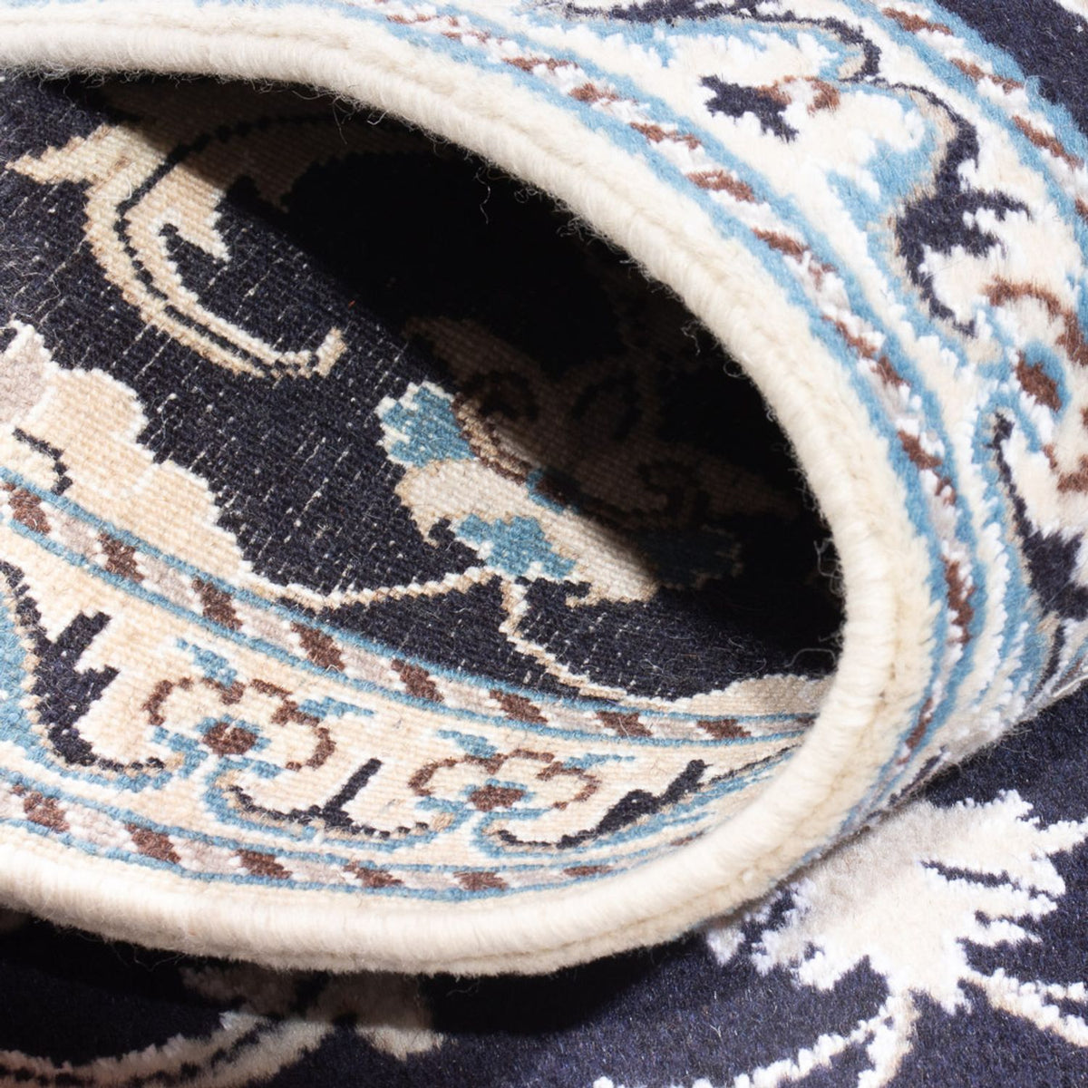 Persisk matta - Nain - 134 x 70 cm - mörkblå