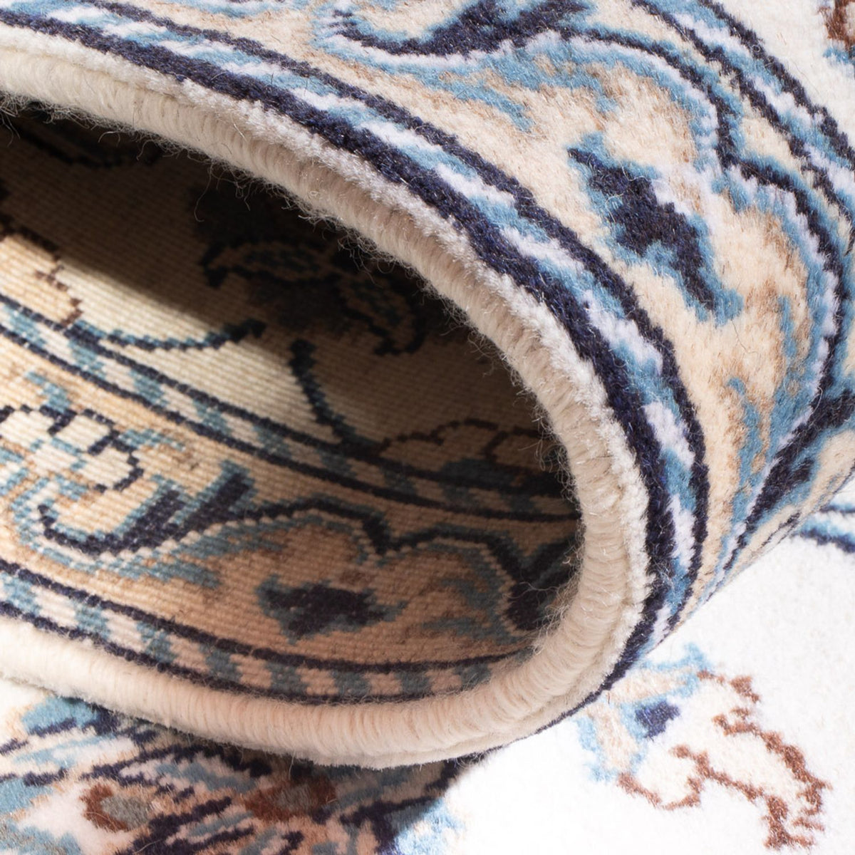 Persisk matta - Nain - 137 x 68 cm - grädde