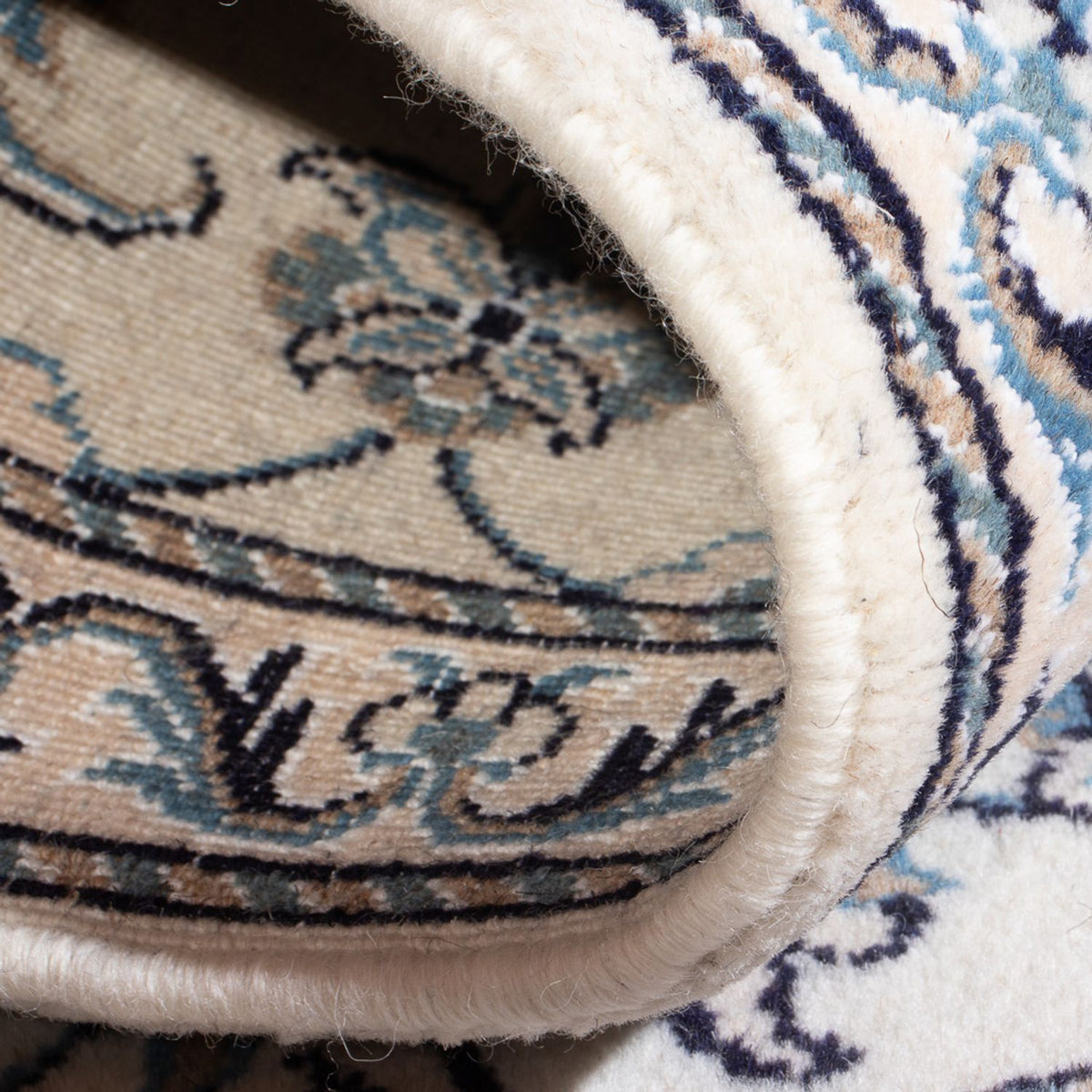 Persisk matta - Nain - 140 x 68 cm - grädde