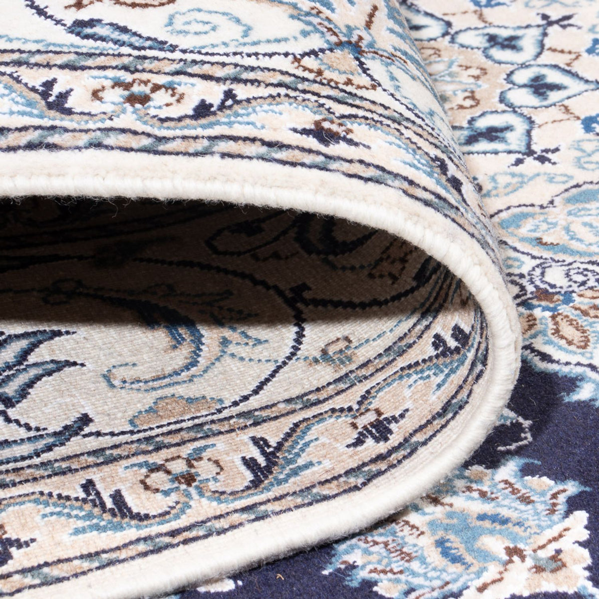 Persisk matta - Nain - 301 x 197 cm - mörkblå