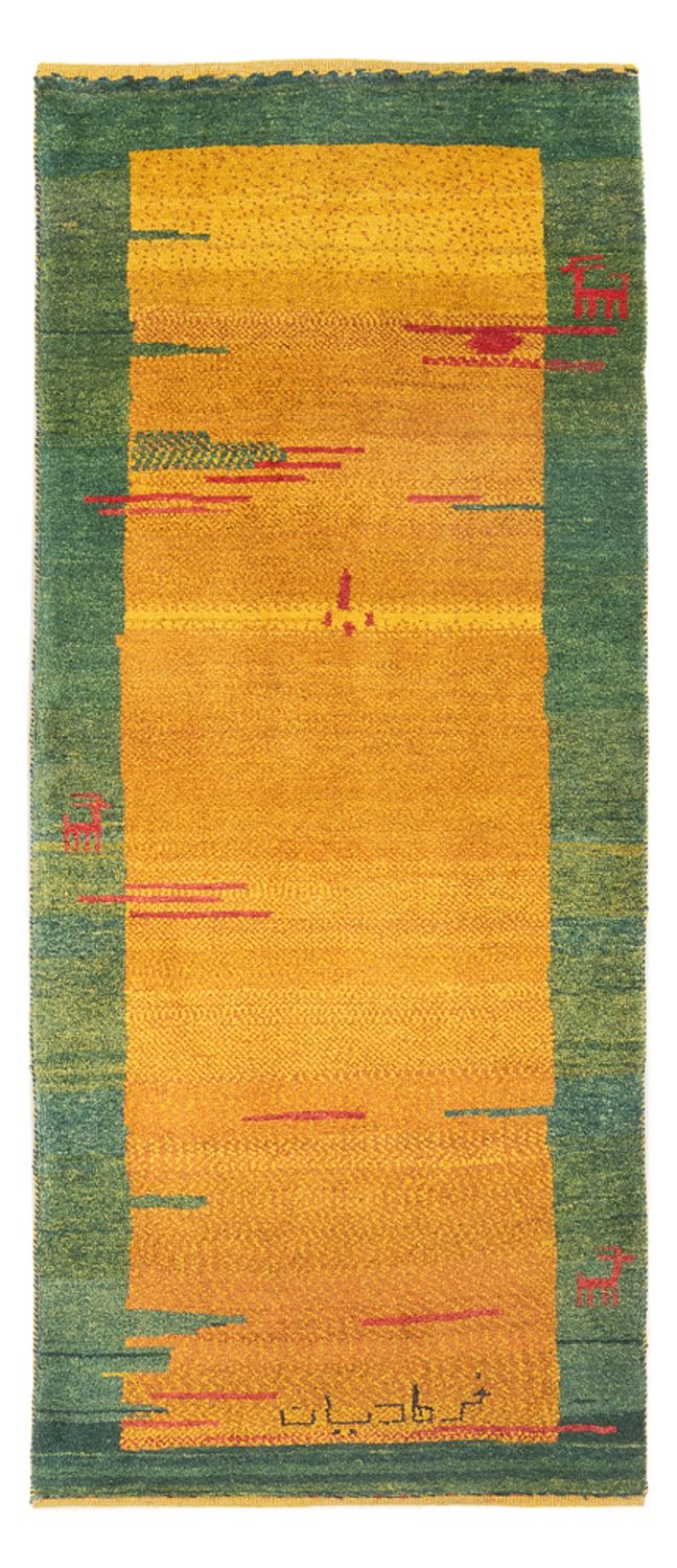 Runner Gabbeh-matta - persisk - 198 x 75 cm - flerfärgad