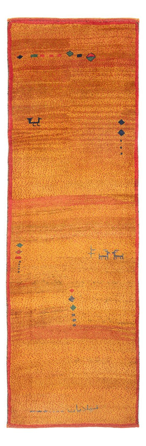 Runner Gabbeh-matta - persisk - 258 x 85 cm - orange