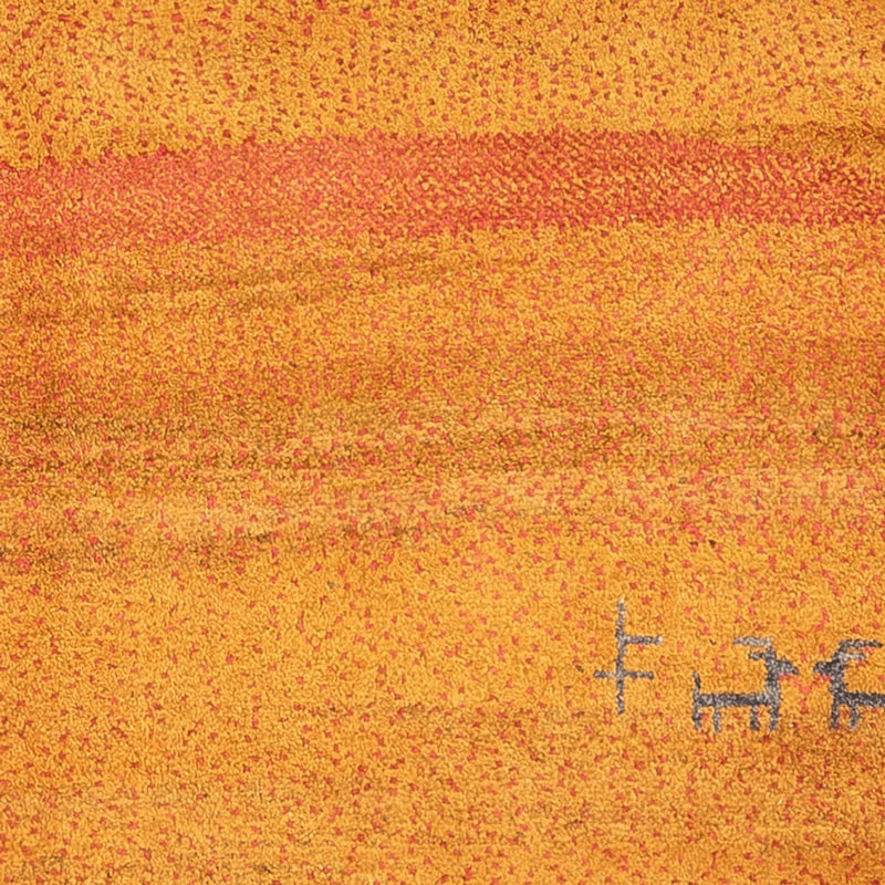 Runner Gabbeh-matta - persisk - 258 x 85 cm - orange