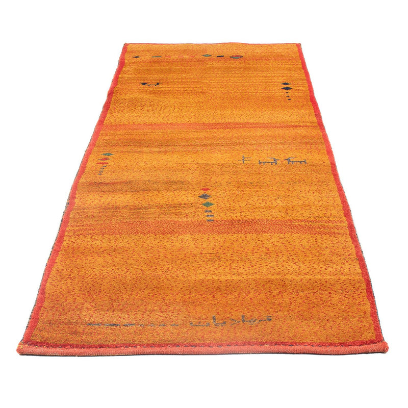 Runner Gabbeh-matta - persisk - 258 x 85 cm - orange