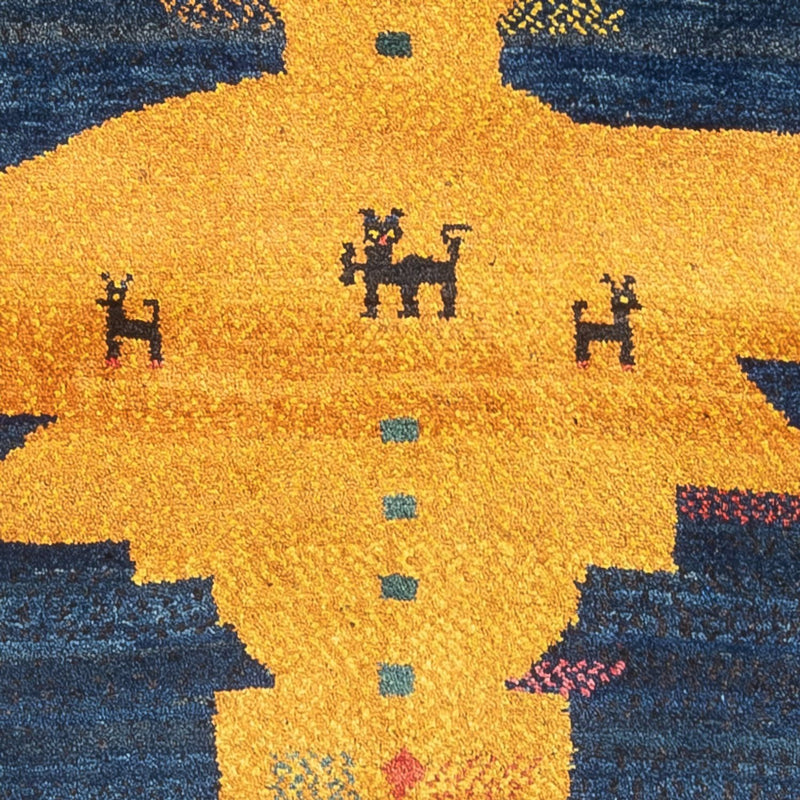 Runner Gabbeh-matta - persisk - 230 x 85 cm - flerfärgad