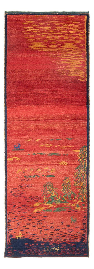 Runner Gabbeh-matta - persisk - 235 x 75 cm - flerfärgad