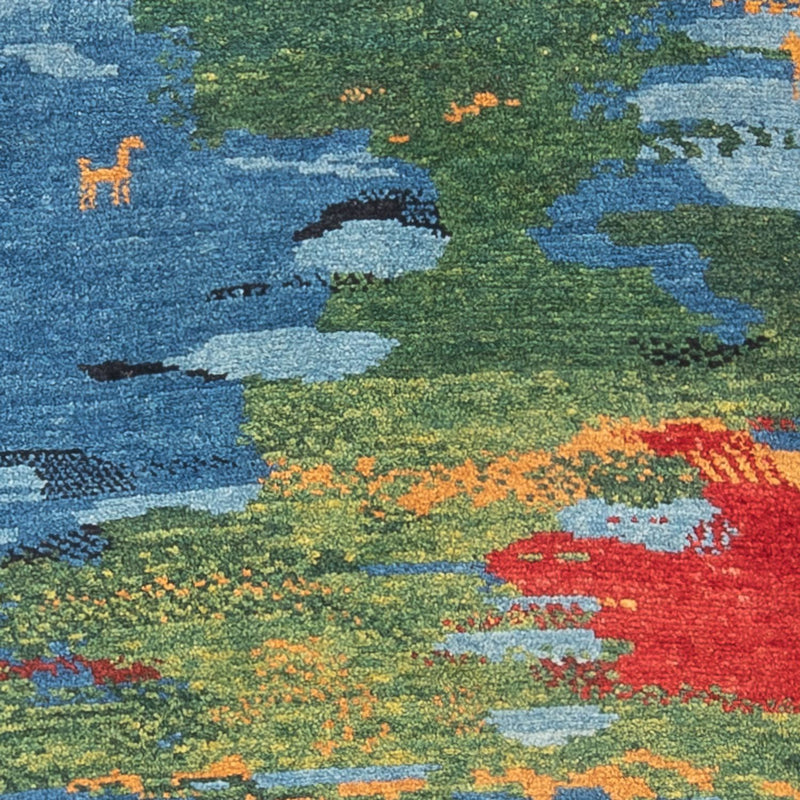 Runner Gabbeh-matta - persisk - 242 x 78 cm - flerfärgad