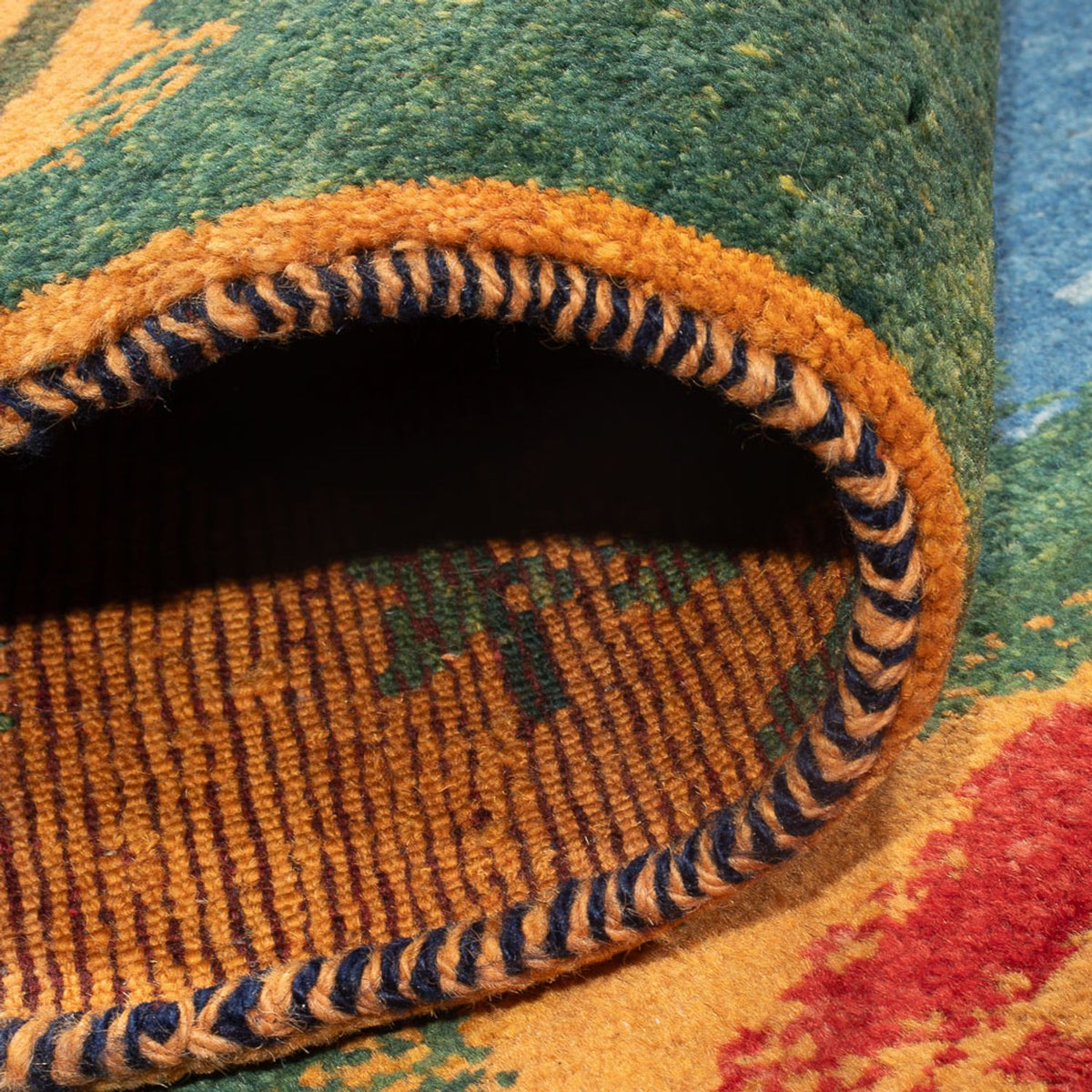 Runner Gabbeh-matta - persisk - 242 x 78 cm - flerfärgad