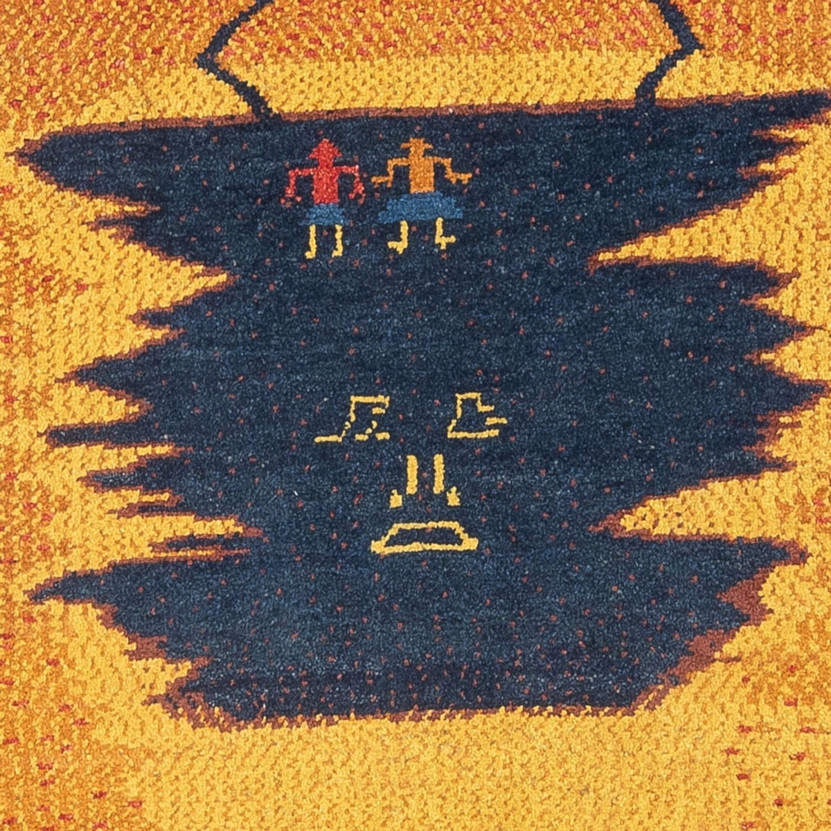 Runner Gabbeh-matta - persisk - 293 x 87 cm - flerfärgad